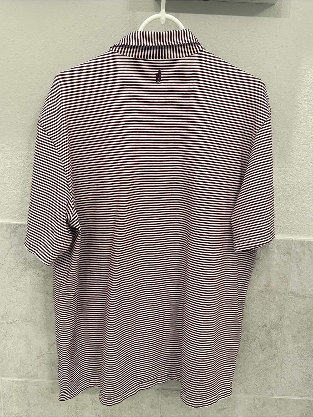 johnnie-O Hangin' Out Texas A&M Aggies Striped Golf Polo Shirt  Men's XXL - Picture 3 of 13
